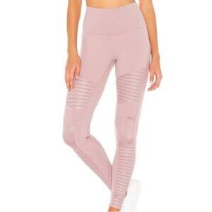 alo Yoga 7/8 High-Waist Moto Legging Pink Size Small